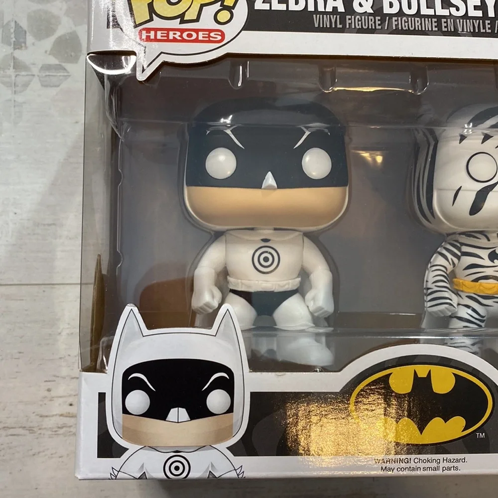 Funko Pop Zebra & Bullseye Batman Exclusive Figures - Picture 3 of 9